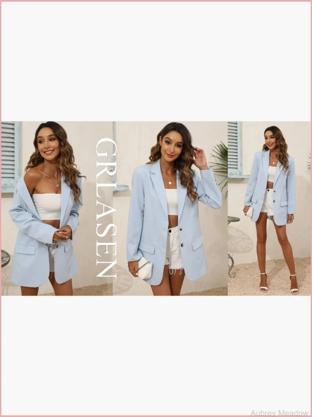 Oversized Open Front Blazer Work Office Jacket Long Sleeve Lapel